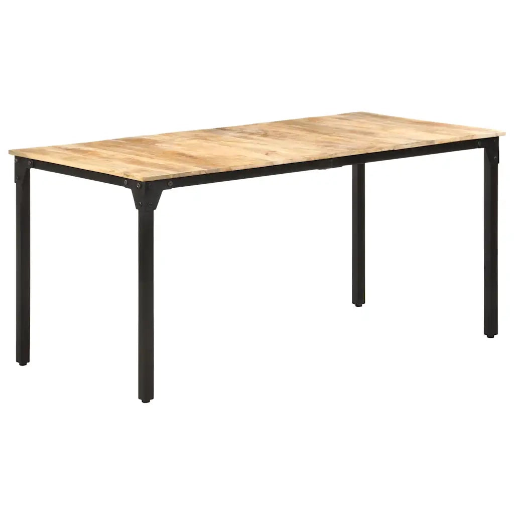 Tavolo da Pranzo 160x80x76 cm in Legno di Mango Grezzo