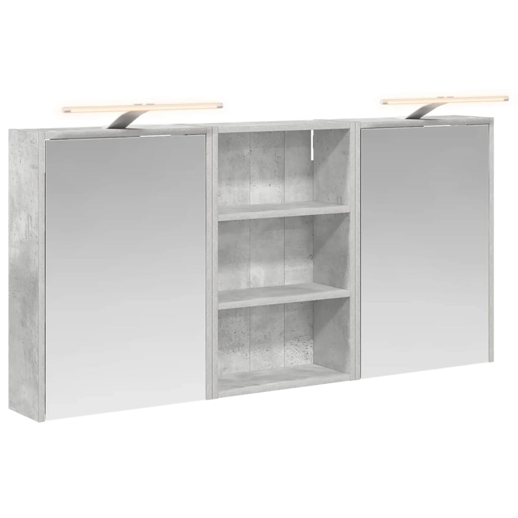 Set di Armadi da Bagno con lo scaffale 3 pcs 126 x 16 x 62.5 cm