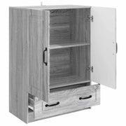 Credenza | Madia | Buffet da pranzo | Armadio da pranzo Grigio Sonoma 66 x 34,5 x 92 cm Legno ingegnerizzato