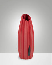 Lampada da Tavolo Nadine in Metallo e Plastica Vegetale, Luce Bordeaux 10W G9, Regolazione al Tocco, IP20, H30cm - Design Moderno Sostenibile