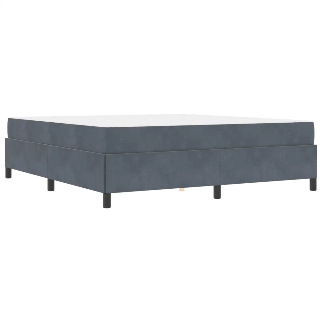 Struttura del letto Grigio scuro 180 x 200 cm Tessuto