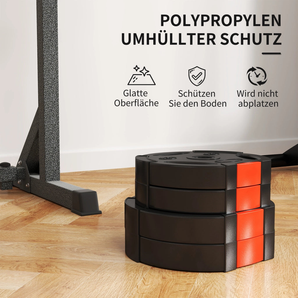 Set Pesi Allenamento ¨C Zephmum ¨C 2x5kg 2x2,5kg Nero