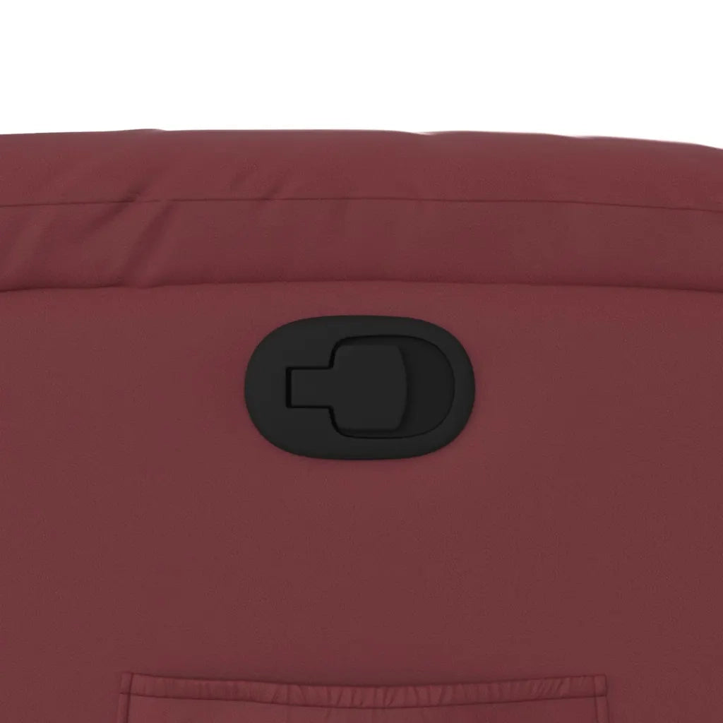 Poltrona | Sedia Relax Reclinabile Rosso Vino in Similpelle