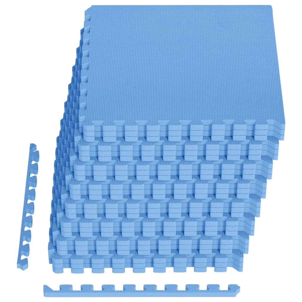 Tappetino per piscina 24 pcs Blu 8,64 m² Schiuma EVA 3433310