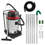 Aspirapolvere industriale 80L grondaie con tubo 5 m e kit aste estensibili