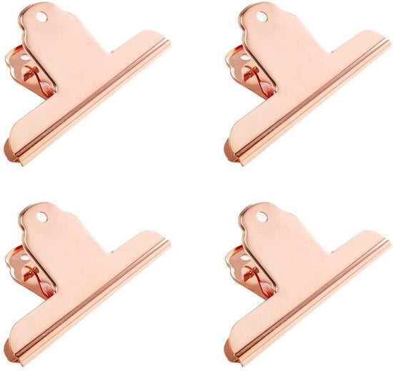 Bindmiddelen per grandi chiusure a libro - 4-pack chiusure per libri pesanti - Acciaio inossidabile - Antiossidante - Per ufficio/casa/scuola - 10 x 5,4 cm - Chiusure per libri