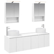 Set di Armadi da Bagno 5 pcs Bianco Legno ingegnerizzato 3406519