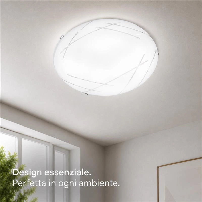 LETIZIA LAMPADA PLAFONIERA 1 LAMPADINA E27 30 CM TAGLI