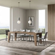 Tavolo allungabile 140/244x90 cm Naxy colore noce