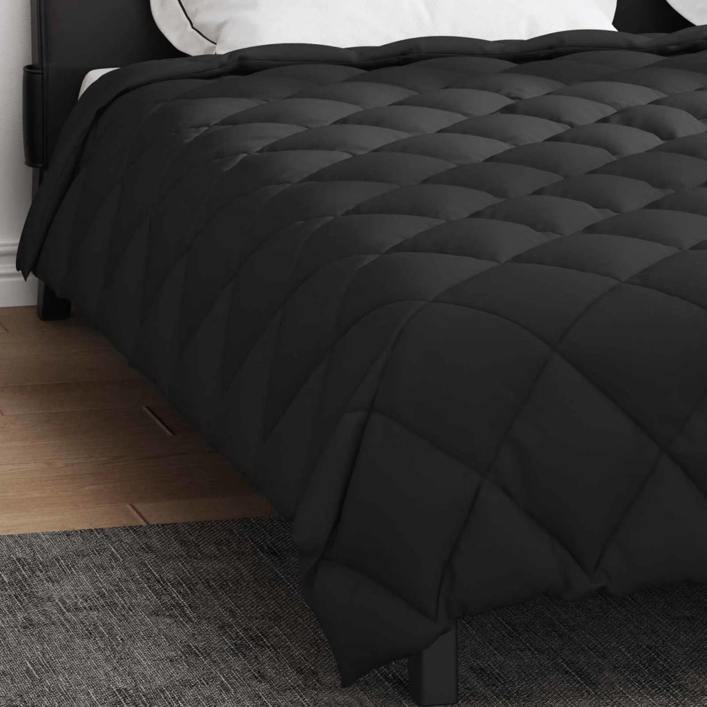 Duvet Invernale Nero 220 x 240 cm Microfibra 42025713
