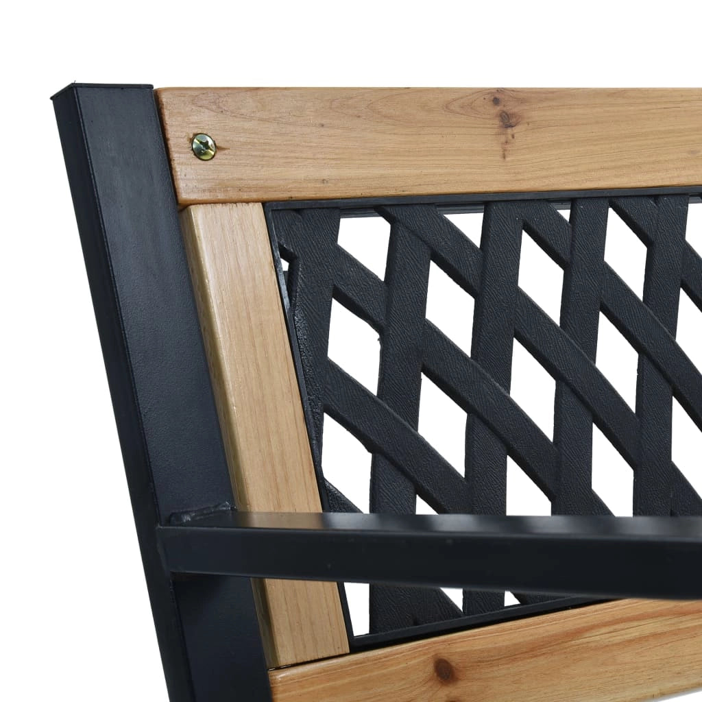 Panca da giardino mobili da esterno terrazza 120 x 53 x 77 cm legno 02_0011191