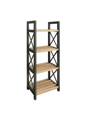 Scaffale multifunzionale "Mini" in legno - 23 x 18 x 64 cm - Nero