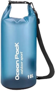 Borsa impermeabile 10 Litri - Borsa impermeabile Drybag - Borsa impermeabile per pacchi - Cinturino a spalla - Maniglione - Materiale PVC