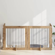 Cancello per cani con supporti 4 pcs Rovere Artigianale 892036