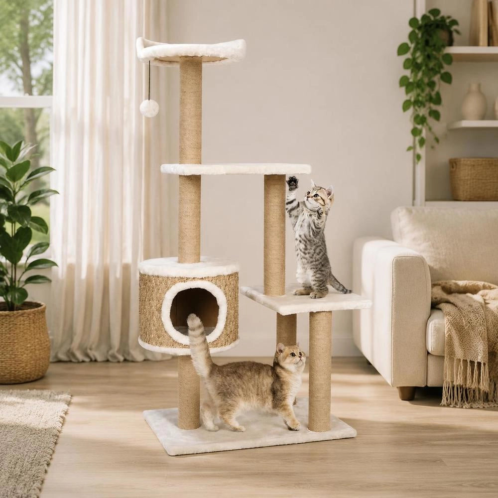 Cat Scratching Post 123 Cm Seagrass