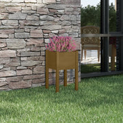 Fioriera da Giardino-Vaso da Esterno Ambra 40x40x70 cm in Massello di Pino