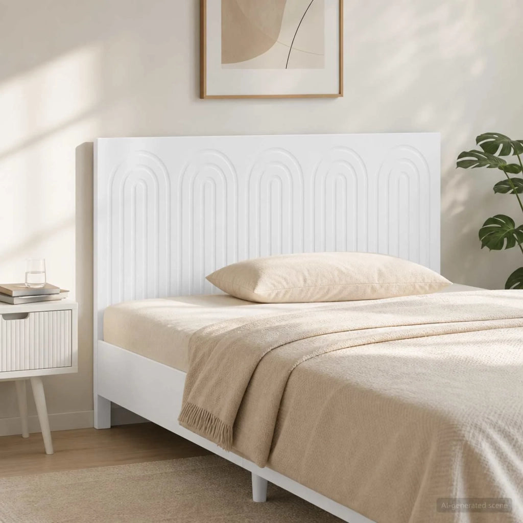 Testiera da Muro ALKMAAR Bianco Legno ingegnerizzato 896315