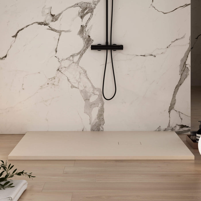 Piatto Doccia in Pietra 100x110 cm Bonussi Manila Crema