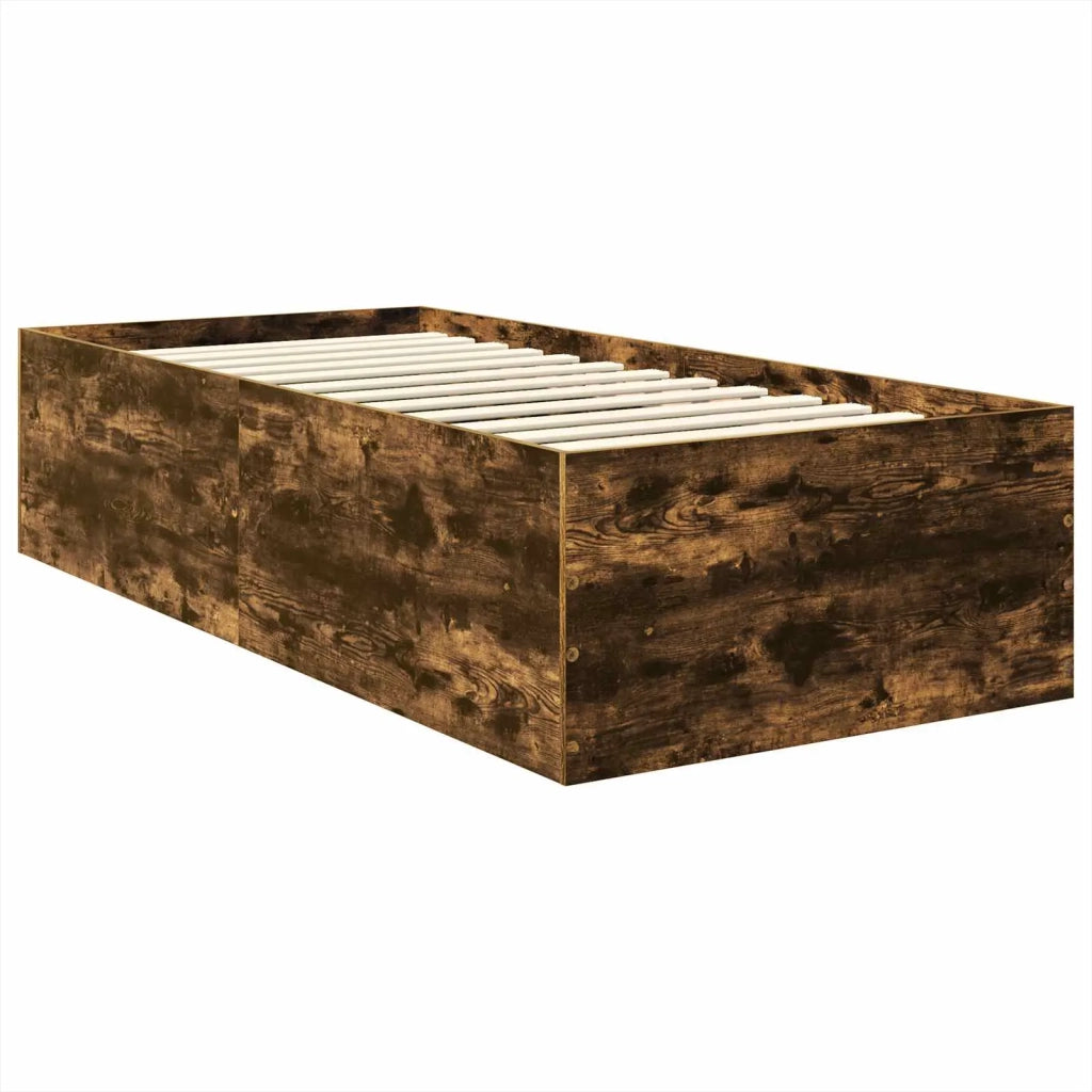 Struttura del letto Rovere fumé 75 x 190 cm Legno multistrato 3408631