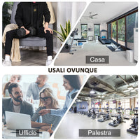 Manubrio Esagonale da 12,5 kg con Impugnatura Zigrinata Antiscivolo Nero