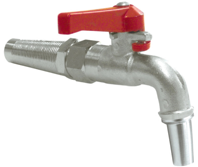 RUBINETTO A SFERA PER BOTTE CON BECCO  mm. 12 10.00 pz