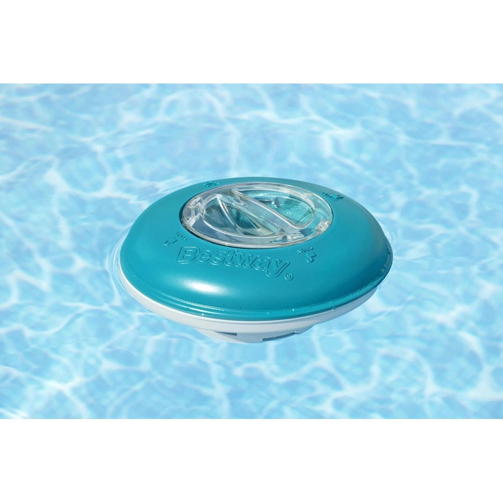 Trade Shop - Dispenser Dosatore Per Cloro Galleggiante Da 16.5cm Trattamento Acqua Piscina 58769 -