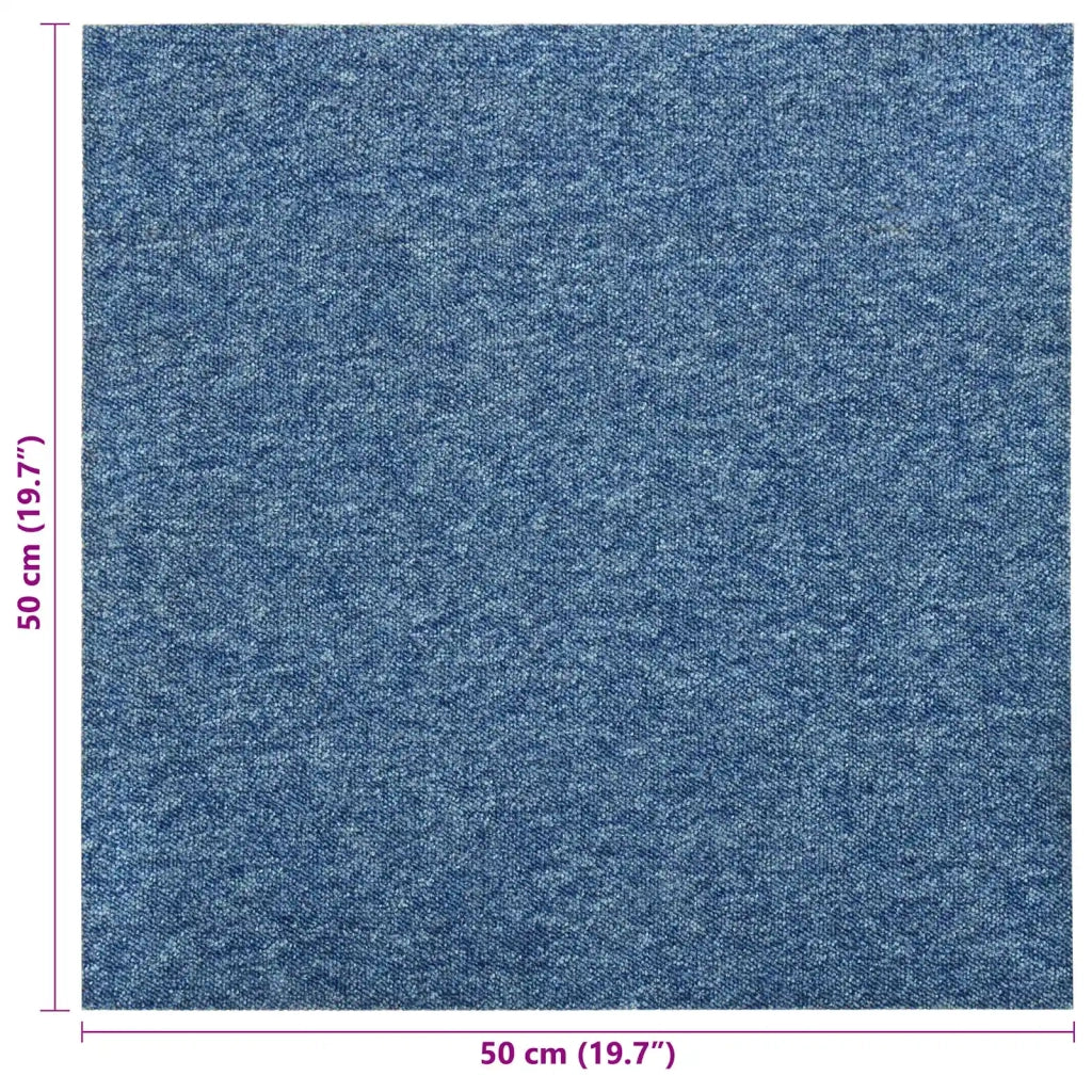 Tappeto 20 pcs Blu 50 x 50 cm 100% Polipropilene