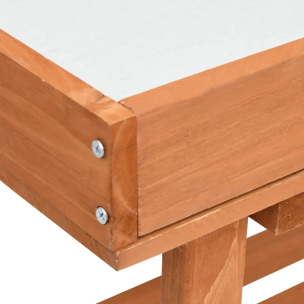 Portavasi mobiletto portafiori 76 x 37 x 89 cm legno di abete marrone 02_0045165