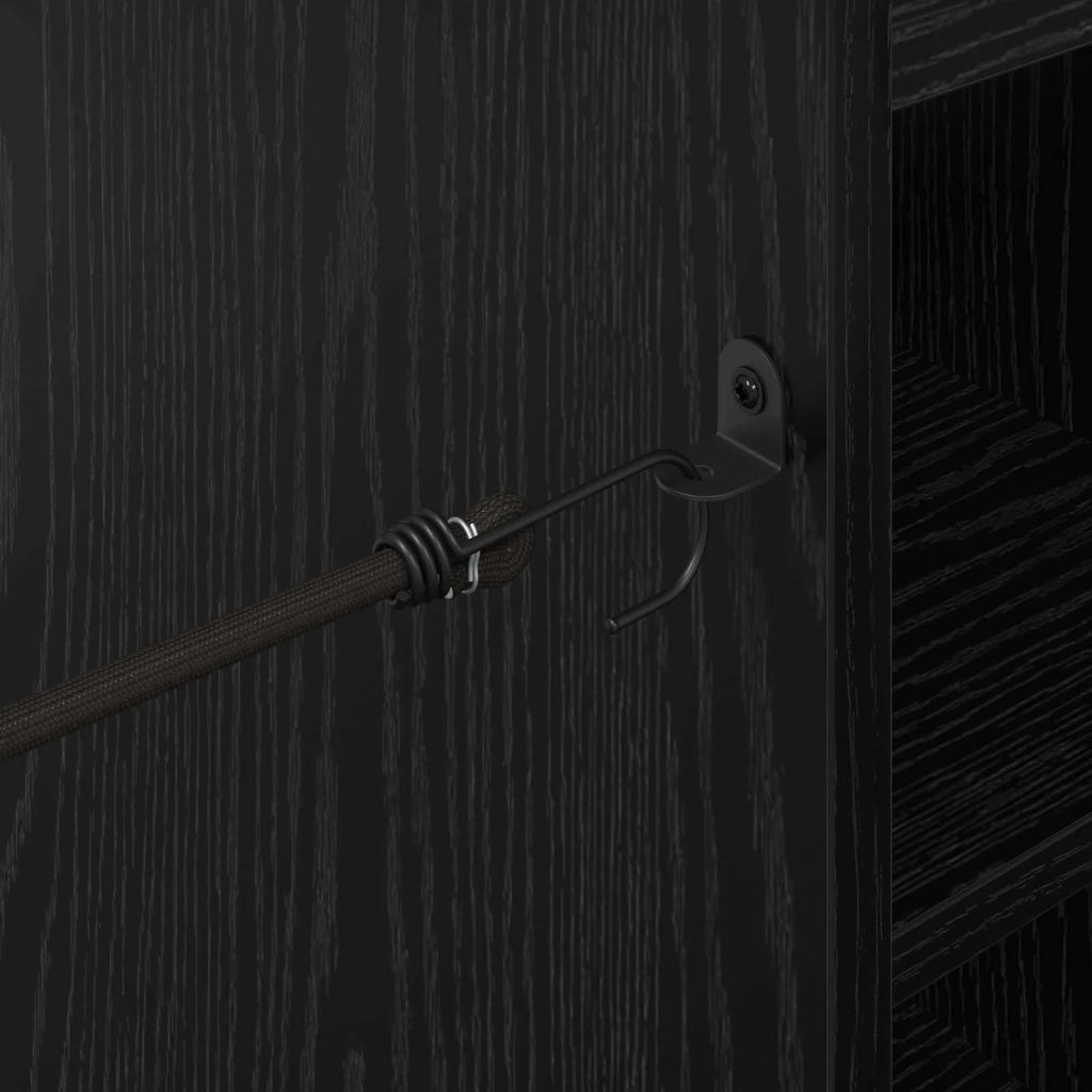 Armadio per Golf con ruota Rovere Nero 90 x 45 x 98 cm CFW6274418