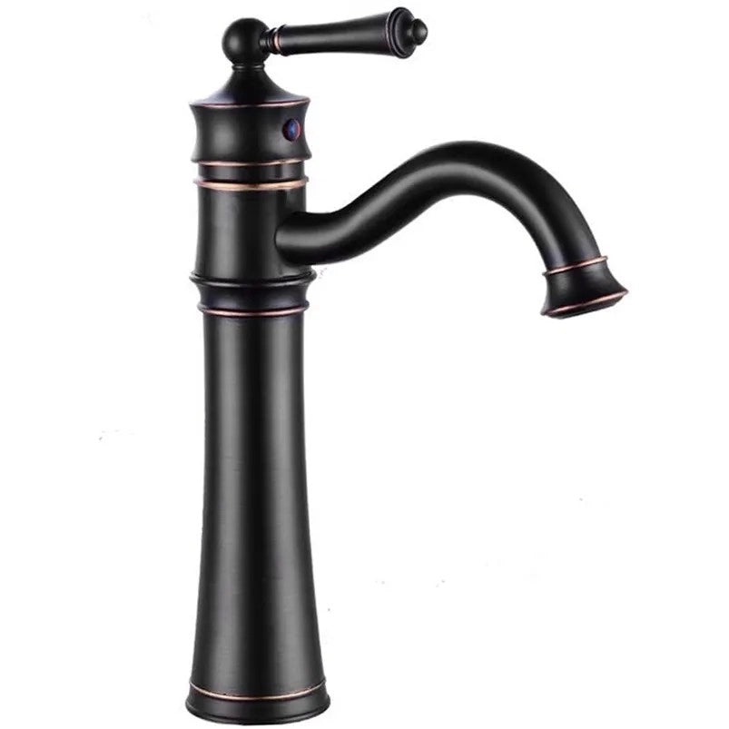 Rubinetto Da Lavabo Rea Vintage Old Black High
