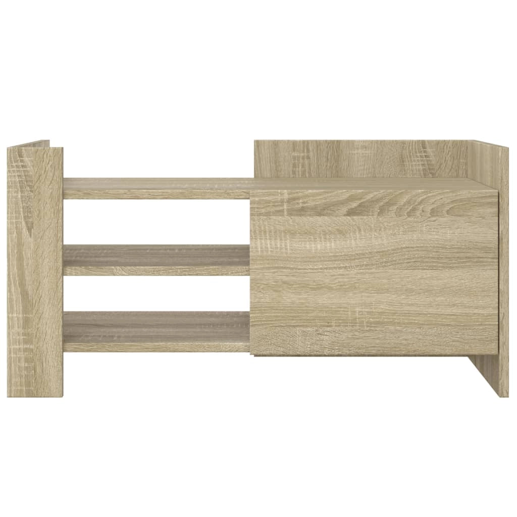 Mobile TV multimediale mensola TV credenza TV sala da pranzo soggiorno camera da letto rovere Sonoma 80 x 35 x 40 cm legno ingegnerizzato marrone 02_0027541