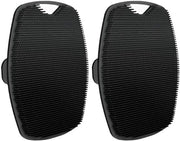 Set di 2 spazzole esfolianti in silicone per corpo con manico per massaggi completo e pulizia profonda