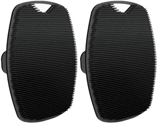 Set di 2 spazzole esfolianti in silicone per corpo con manico per massaggi completo e pulizia profonda