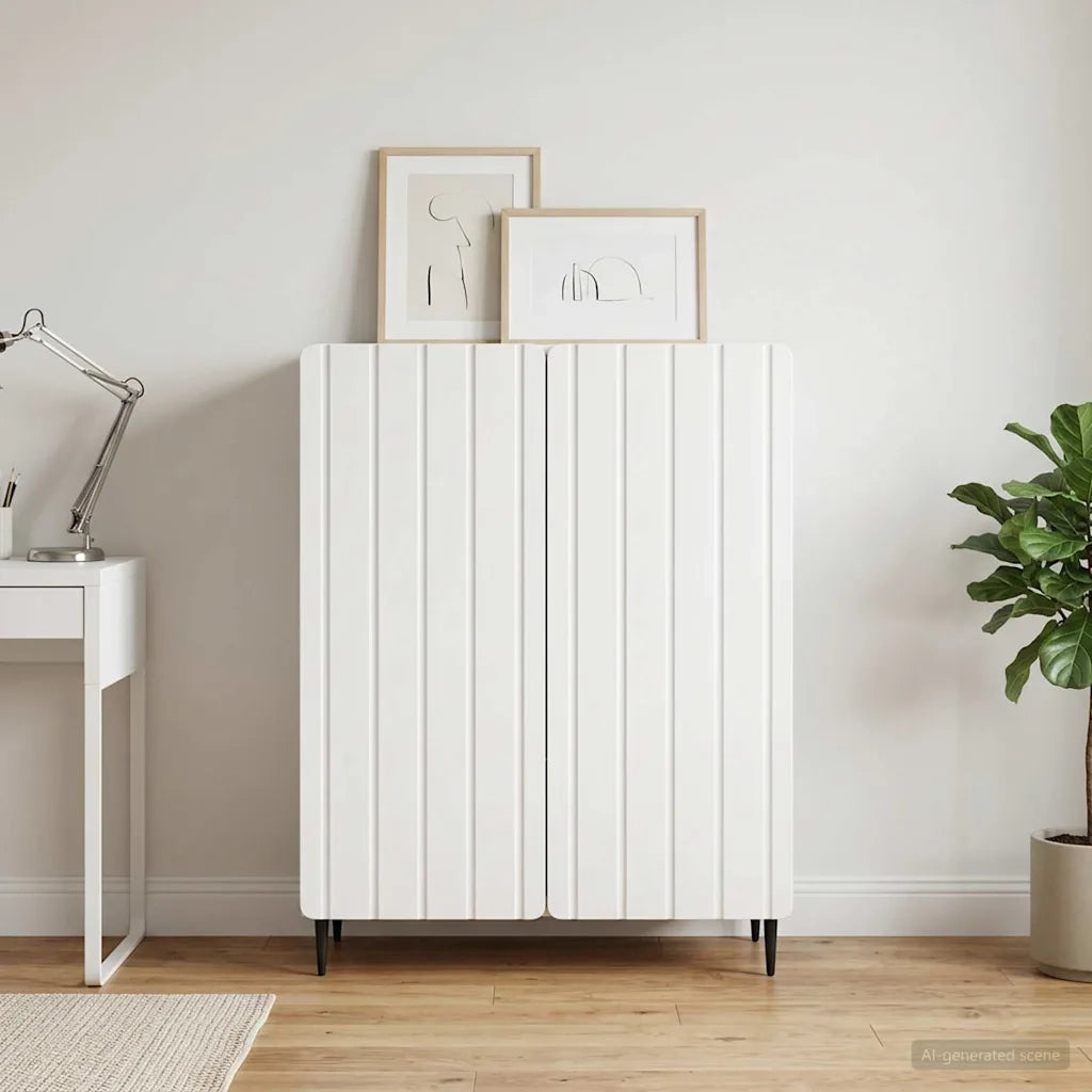Credenza Bianco 66 x 34,5 x 92 cm Legno ingegnerizzato 894355