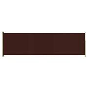 Tenda da sole laterale retrattile/schermo protettivo per patio giardino terrazza balcone 180 x 600 cm marrone 02_0007345