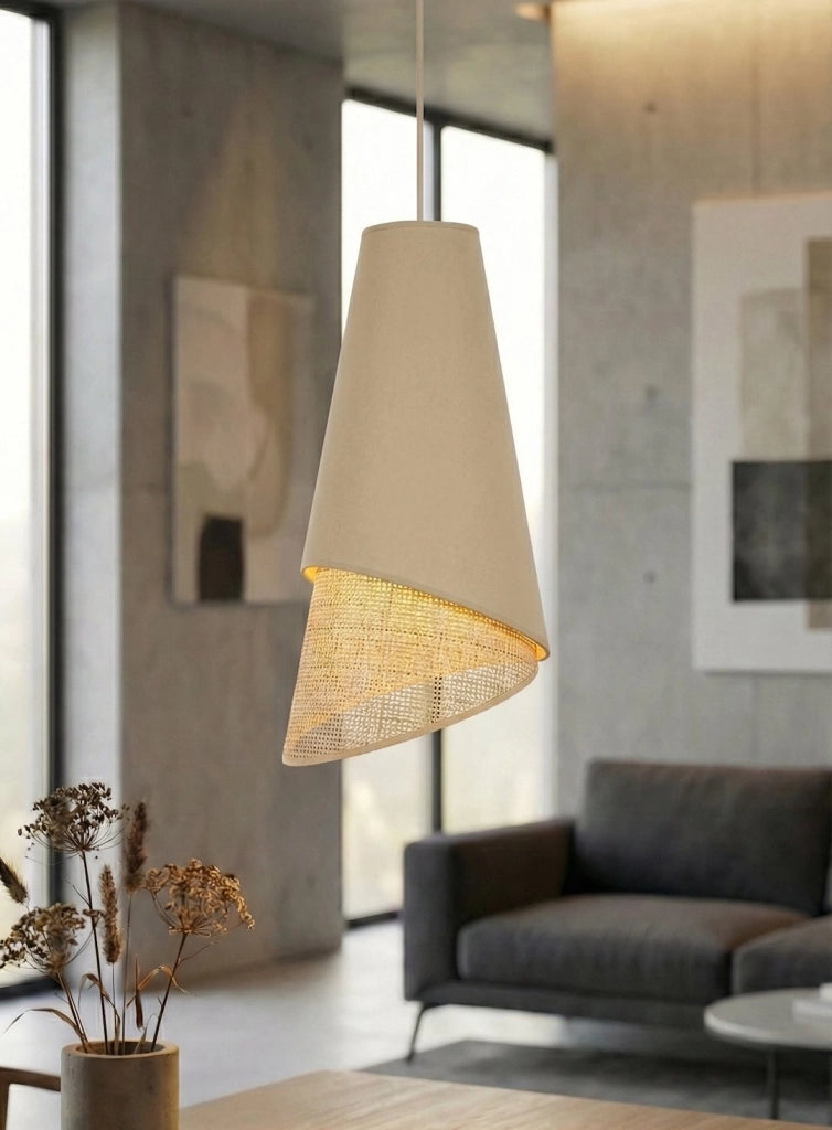 Lampada a sospensione MODA 3xE27 nera marrone Emibig