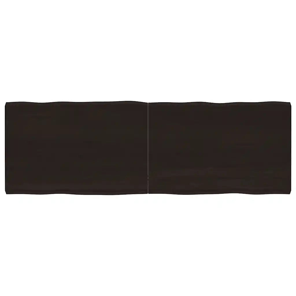 Piano Tavolo Marrone Scuro 180x60x(2-6)cm Rovere Non Trattatocod mxl 80269