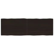 Piano Tavolo Marrone Scuro 180x60x(2-6)cm Rovere Non Trattatocod mxl 80269