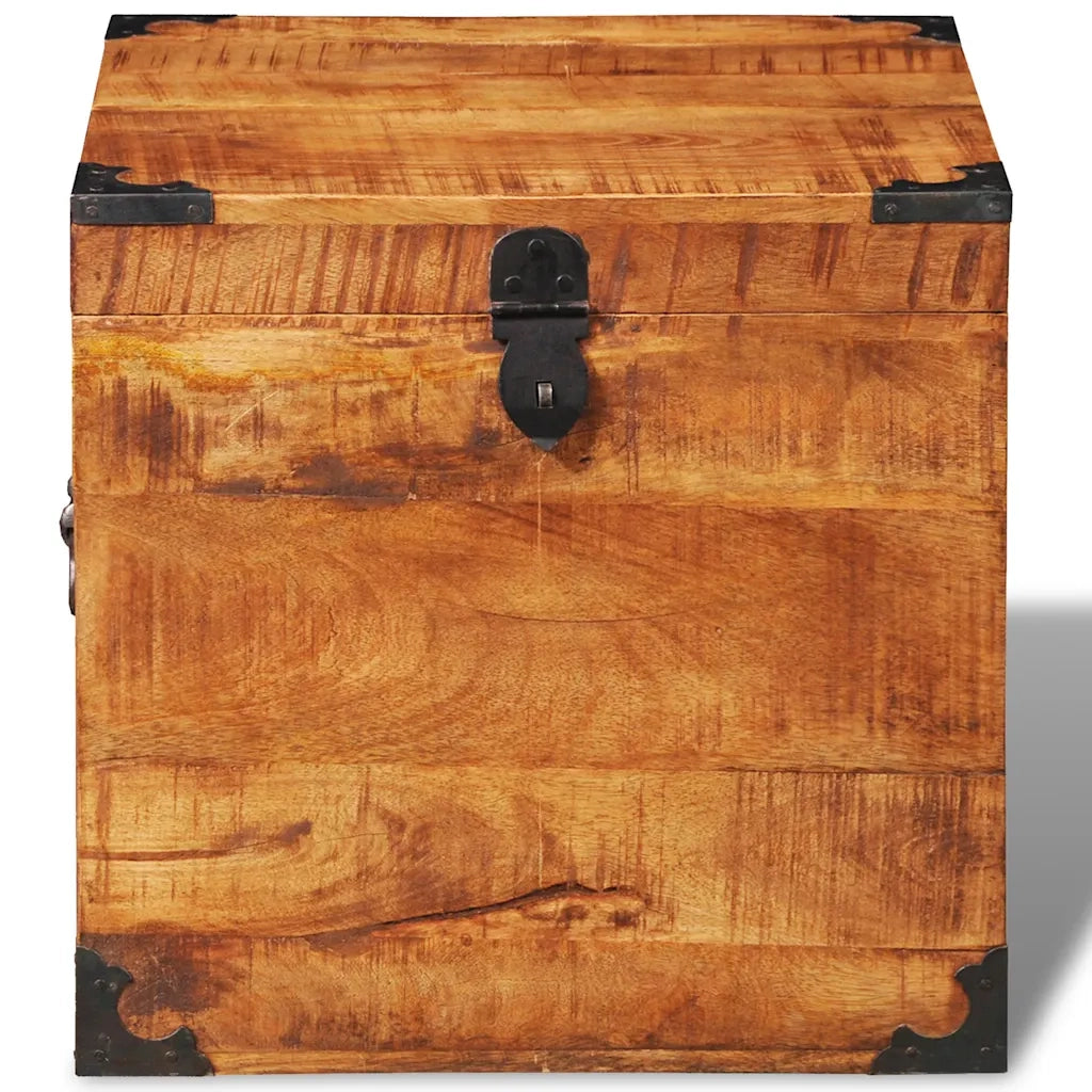 Cassetta in Legno Ruvido di Mango Cubica  cod mxl 53405
