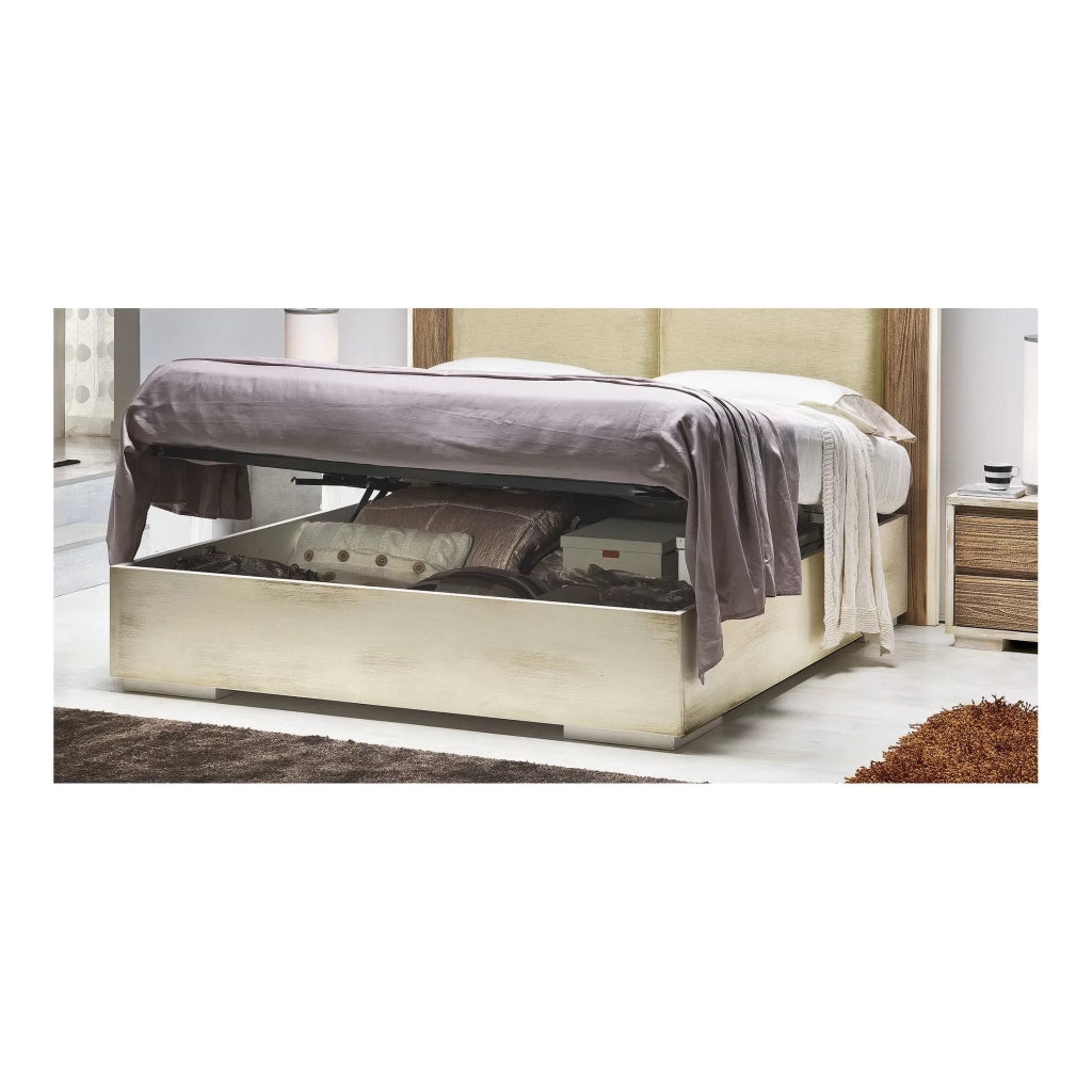 Letto shabby chic matrimoniale con contenitore - Mobili 2G