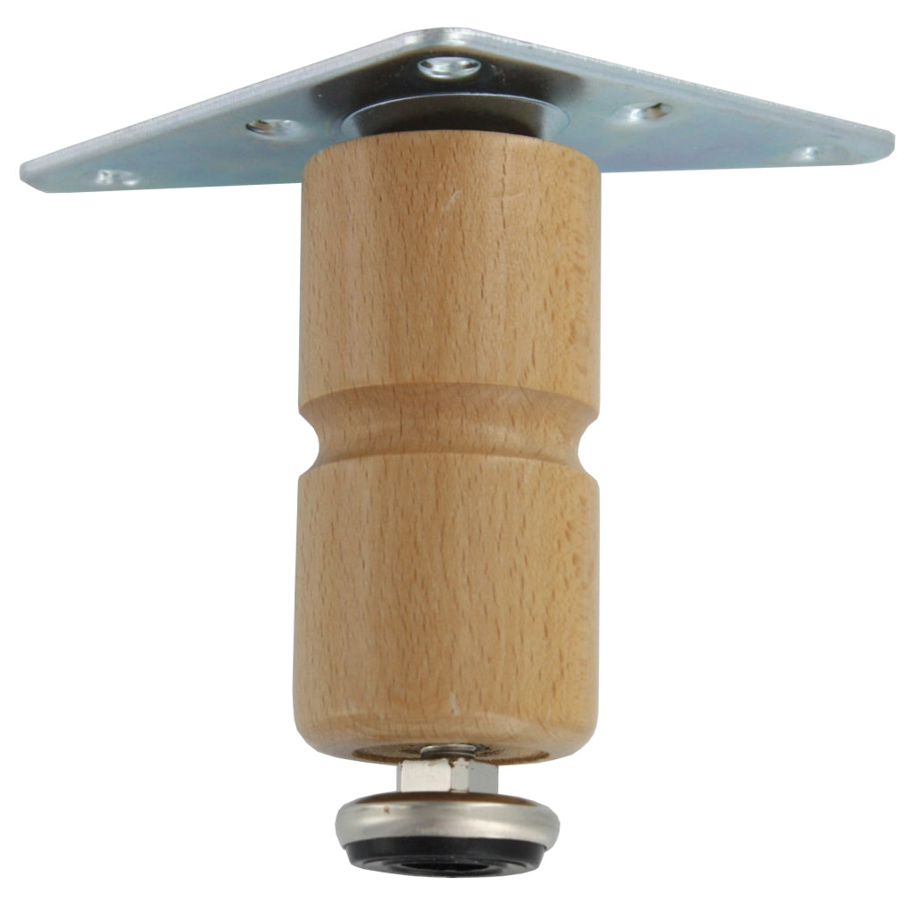 BL PIEDINO REGOLABILE LEGNO 100 MM CHIARO 4 PZ- 2,0 blister
