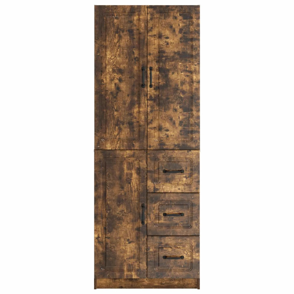 Set di armadi 2 pcs Rovere Fumo Legno ingegnerizzato