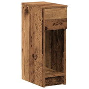 Comodino | Armadio da Notte | Mobiletto da notte con Cassetto Legno Antico 20x36x60 cm
