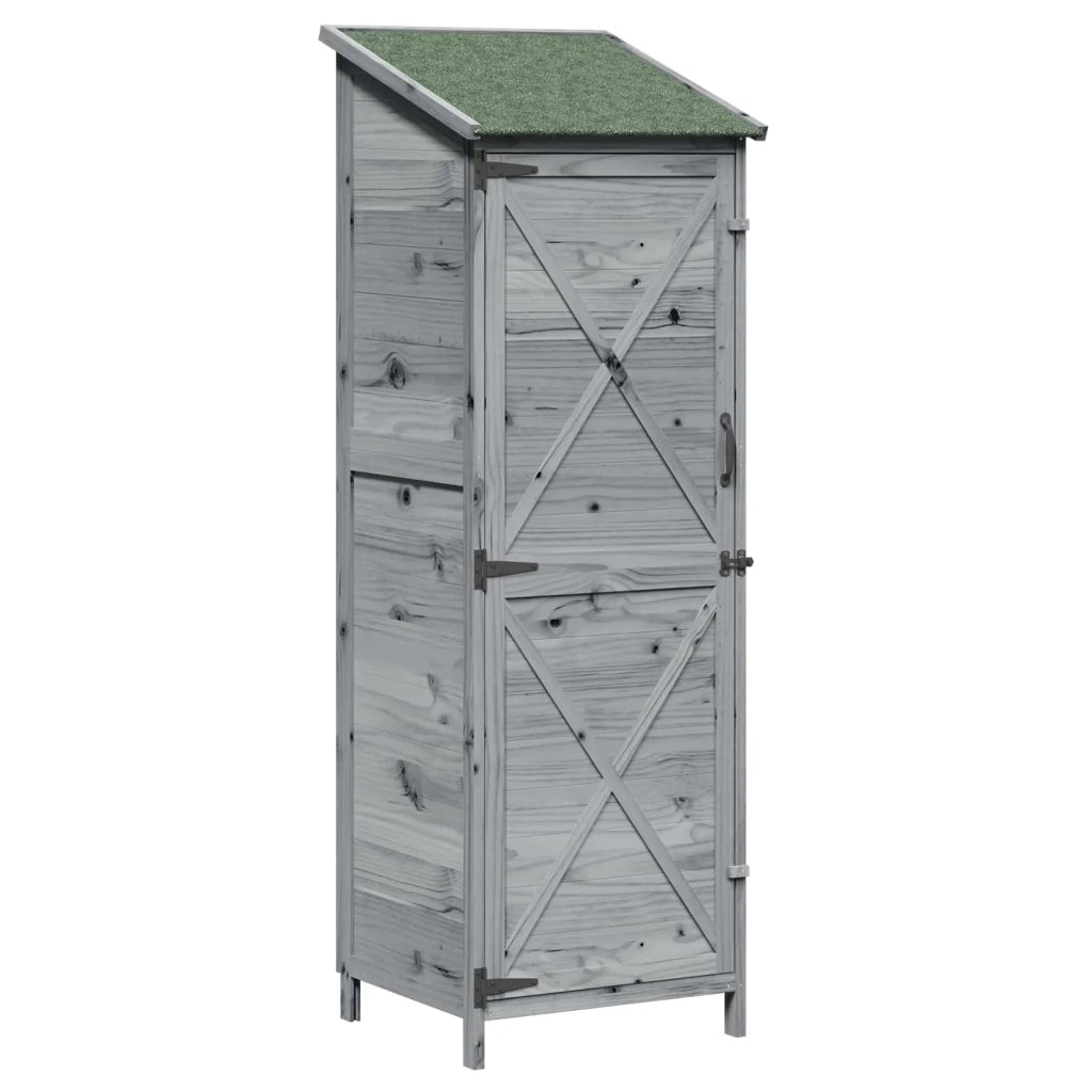 Capanno da Giardino Grigio 59,5 x 56 x 176,5 cm 42033478