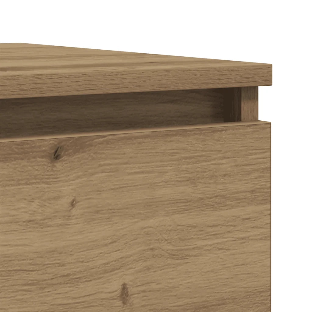Comodino Rovere Artigianale 50x40x43.5 cm in Legno Multistrato 856520