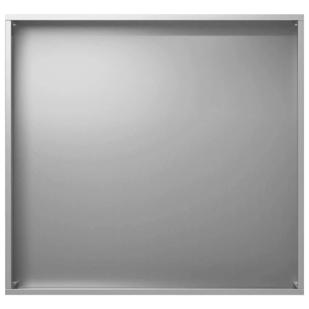 Vaso da giardino 2 pz Argento 50 x 50 x 75 cm Acciaio zincato 8005775