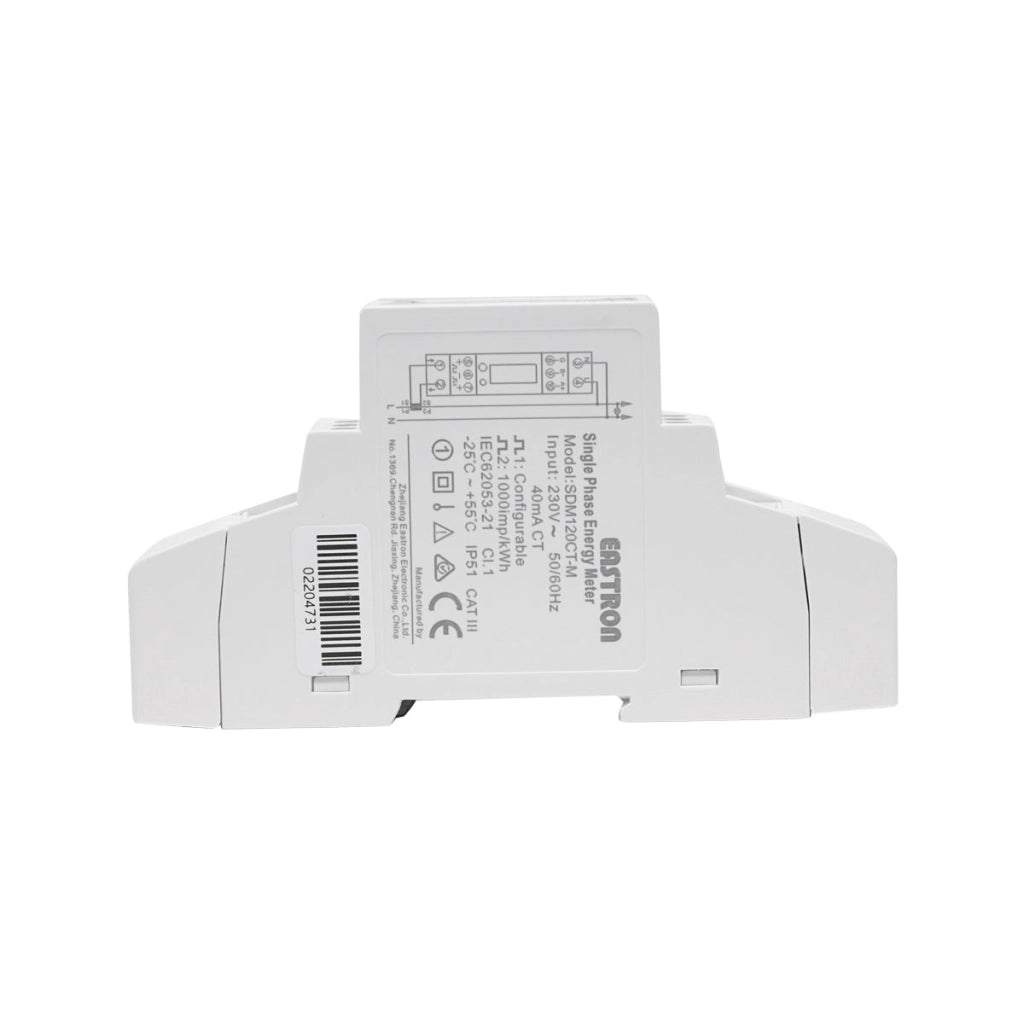 Kit contatore intelligente Deye 220 V, 40 A, monofase con fusibile digitale a nucleo diviso SDM120CT