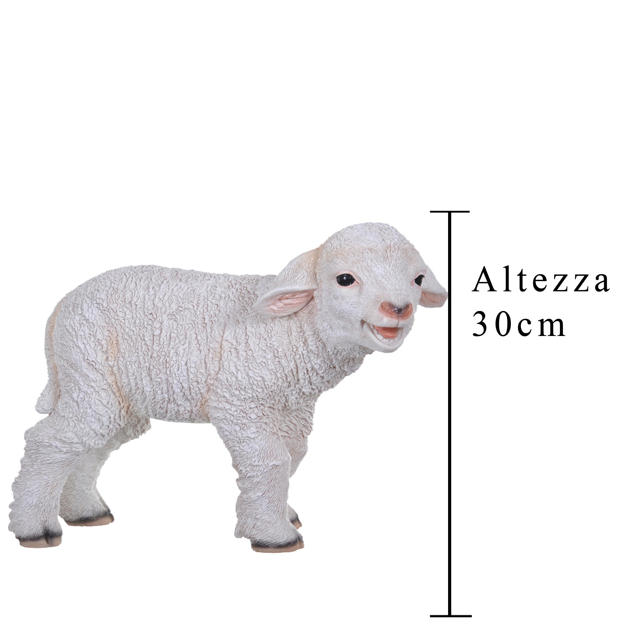 Statuetta Agnello di Resina H 30 cm