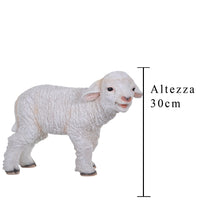 Statuetta Agnello di Resina H 30 cm
