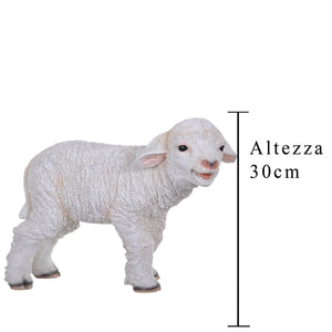 Statuetta Agnello di Resina H 30 cm